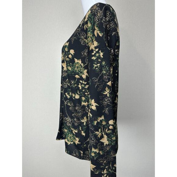 Cato Est. 1946 Women’s Sz M Top Pullover Long Sleeve Gold Threads Fall Winter - Picture 7 of 13